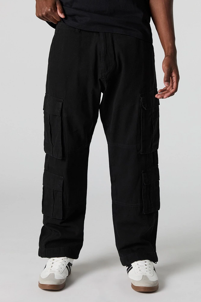 Multi Pocket Straight Leg Cargo Pant