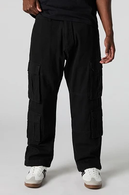 Multi Pocket Straight Leg Cargo Pant
