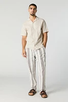 Striped Linen Relaxed Pant