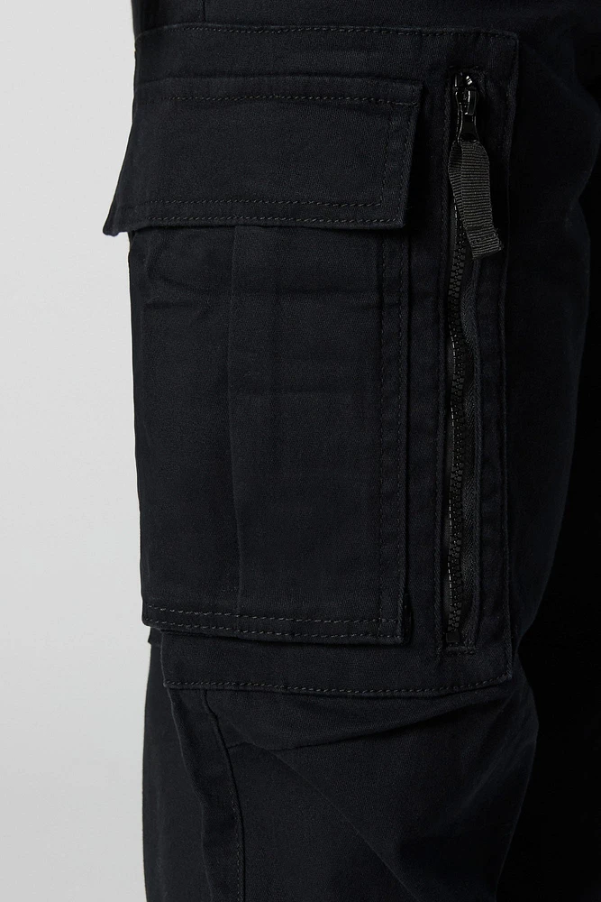 Zip Pocket Drawstring Cargo Pant