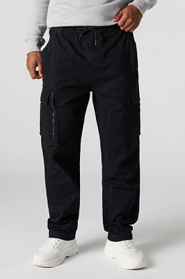 Zip Pocket Drawstring Cargo Pant