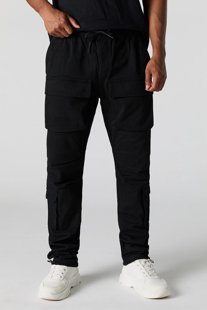 Multi Pocket Open Bottom Cargo Jogger