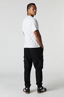 Zipper Mesh Pocket Cargo Jogger