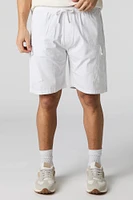 Short cargo à taille coulissante avec fermeture glissière