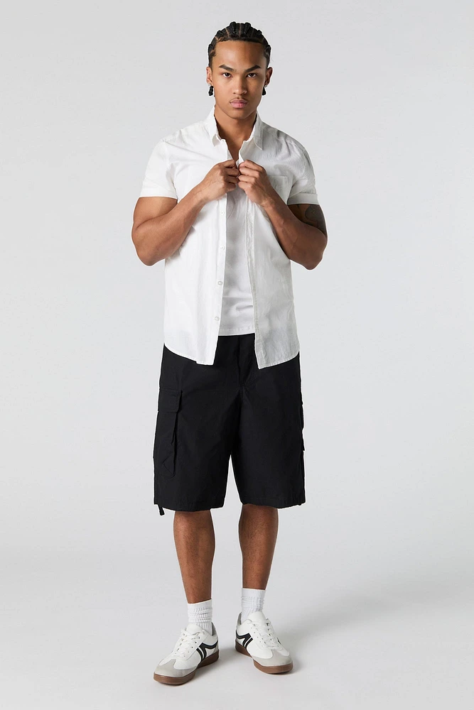 Poplin Longline Cargo Short