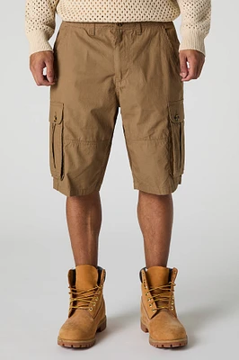 Short cargo long avec poches boutonnées