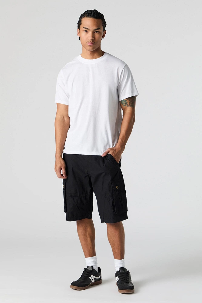 Button Pocket Longline Cargo Short