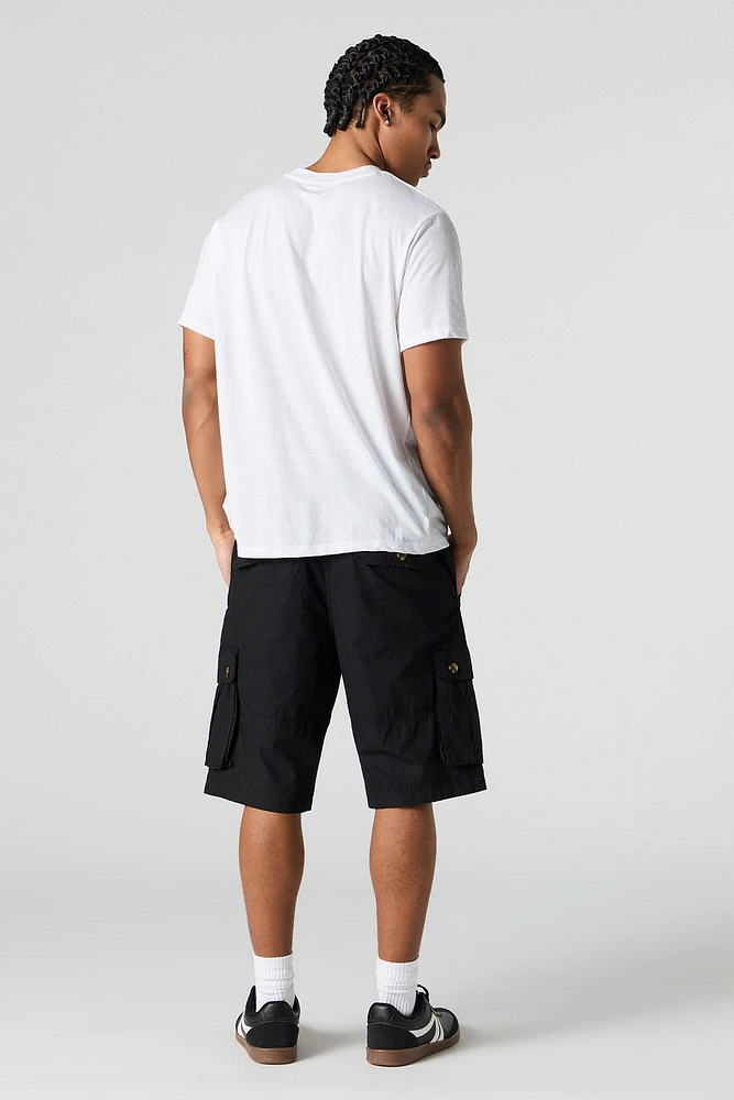 Button Pocket Longline Cargo Short
