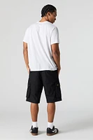Button Pocket Longline Cargo Short
