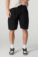 Poplin Zipper Cargo Short