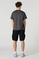 Buttoned Multi-Cargo Pocket Short