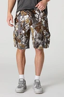 Short cargo boutonné avec poches multiples