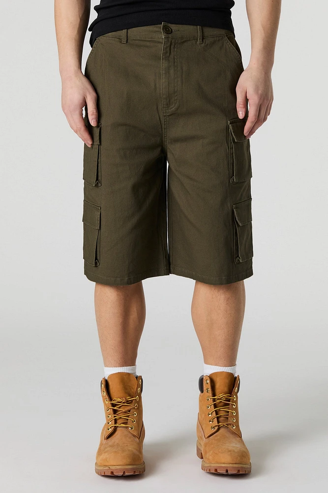 Multi Pocket Longline Cargo Short