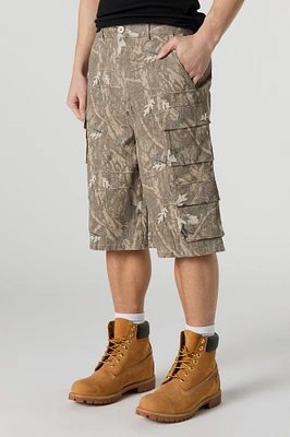 Short cargo long à multiples poches