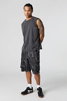 Camo Print Cargo Short