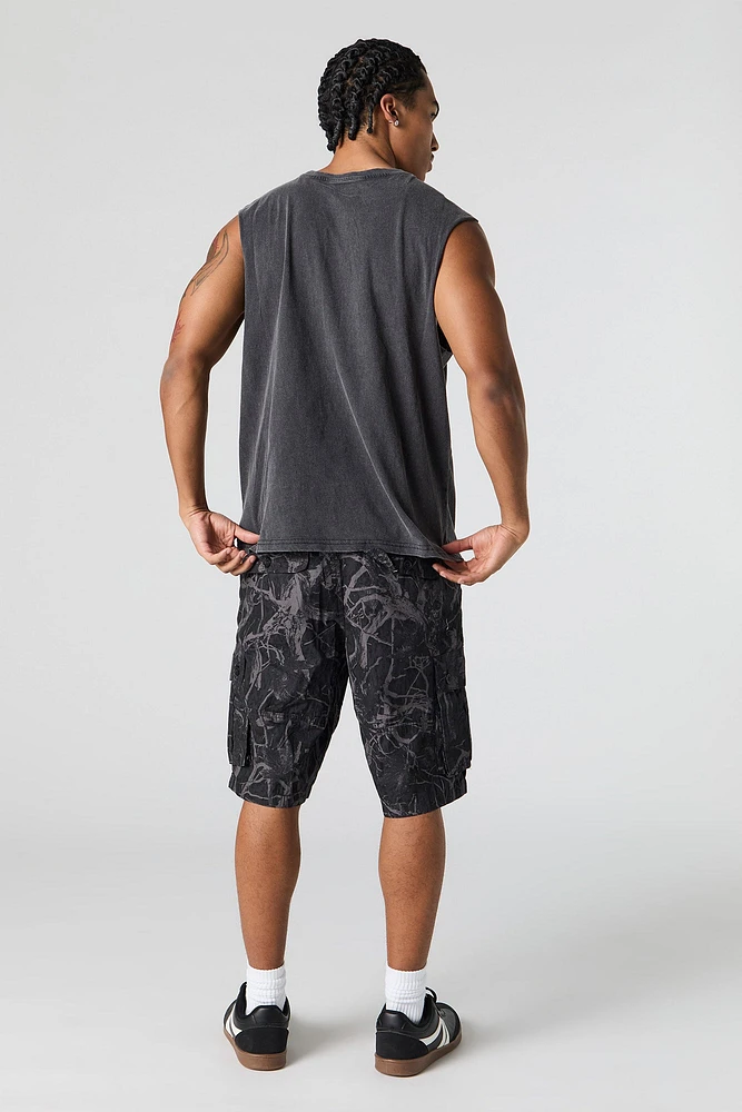 Camo Print Cargo Short