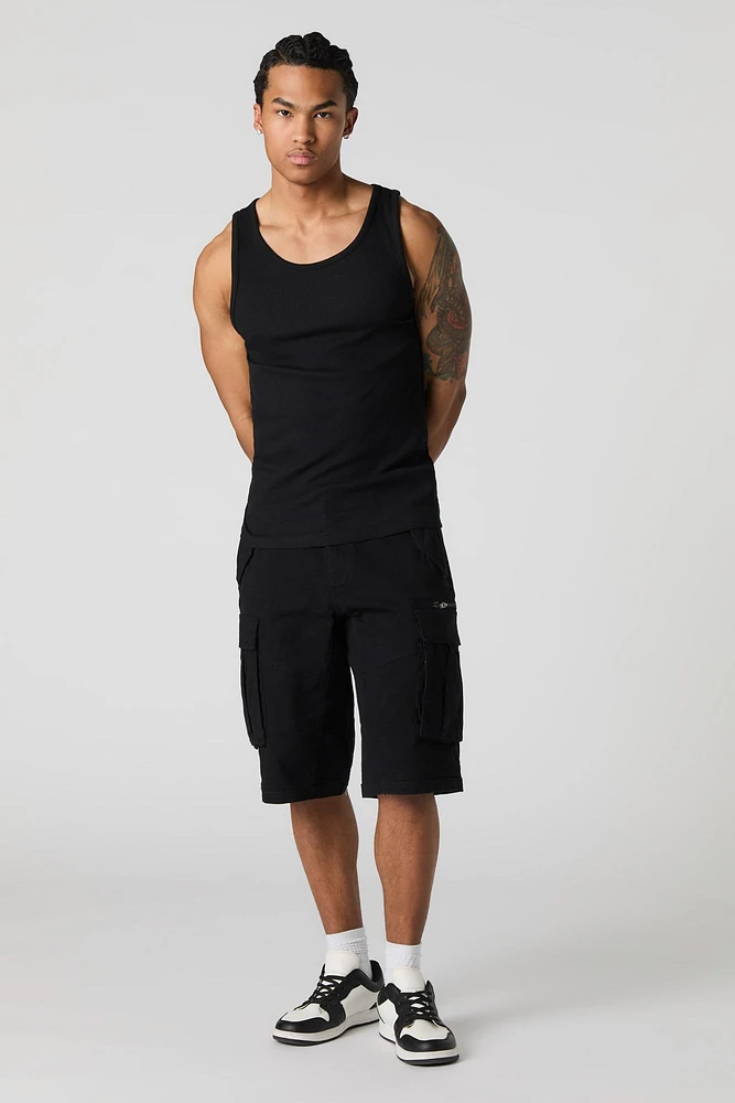 Zipper Cargo Short