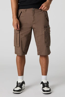 Short cargo avec fermeture à glissière