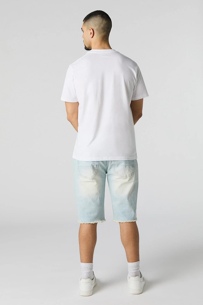 Slim Longline Denim Short