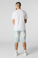 Slim Longline Denim Short