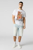Slim Longline Denim Short