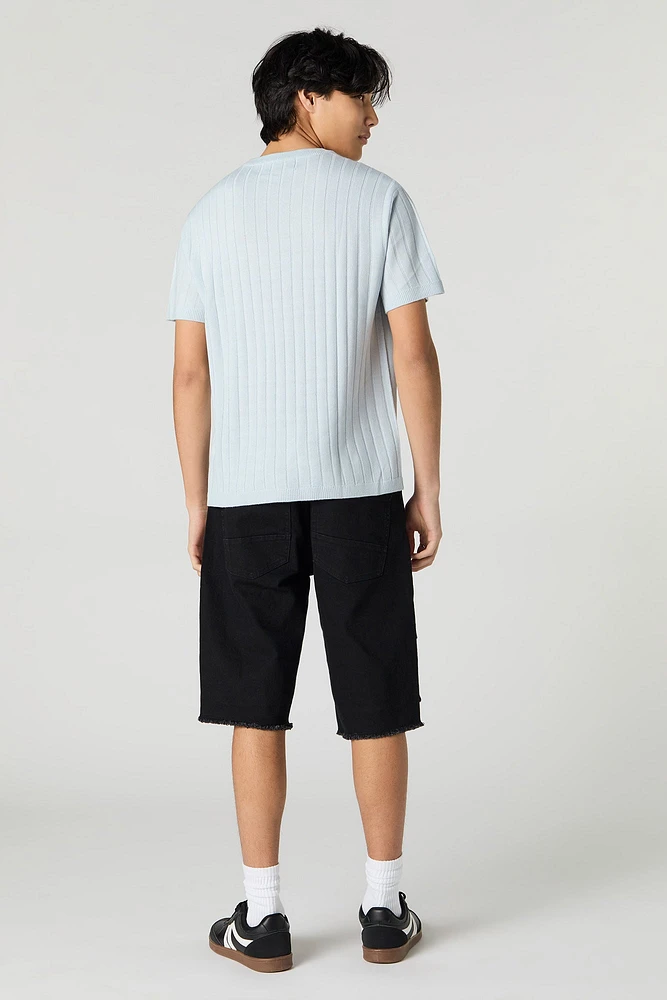 Multi Pocket Slim Cargo Jort