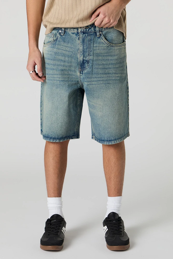 Jort carré en denim