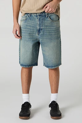 Jort carré en denim