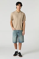 Jort carré en denim