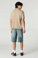 Jort carré en denim
