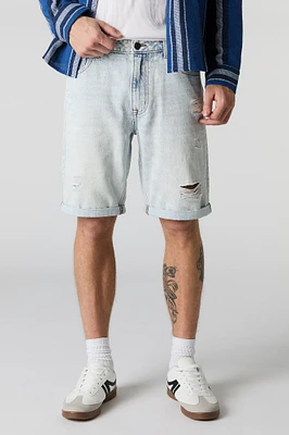 Distressed Denim Short