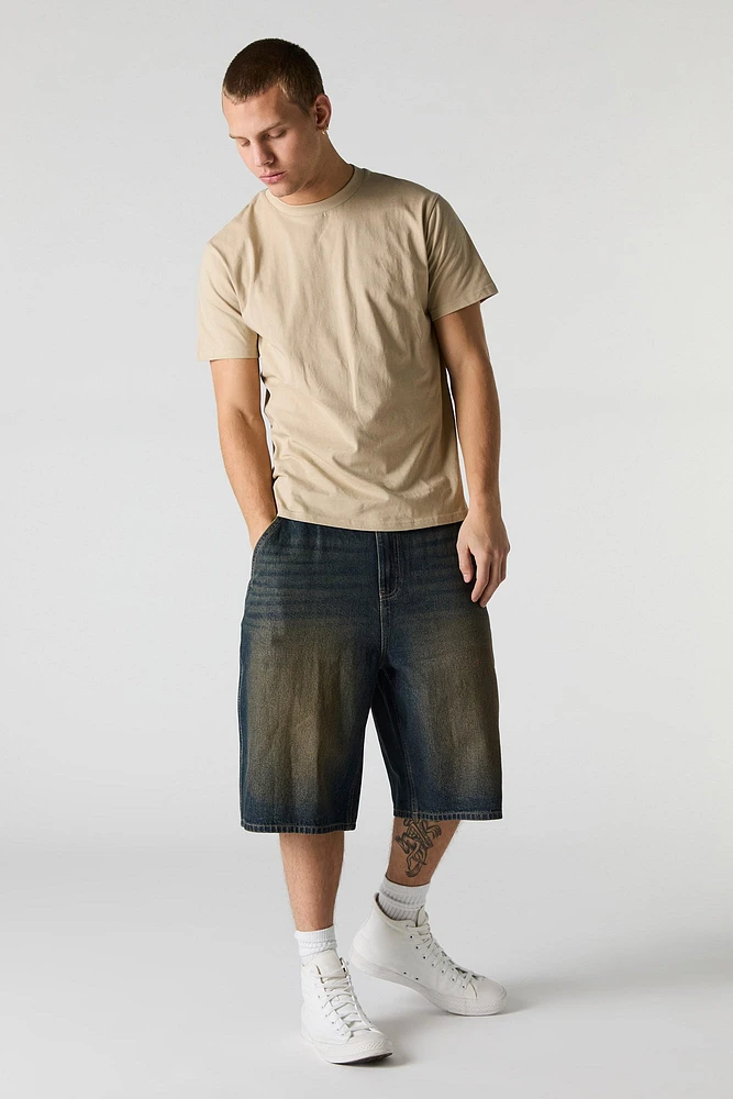 Denim Skater Jort