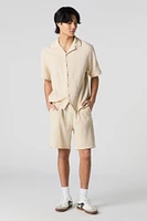 Short froissé à taille coulissante