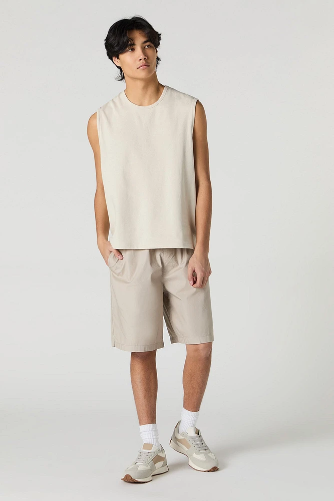 Drawstring Longline Short