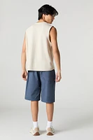 Drawstring Longline Short