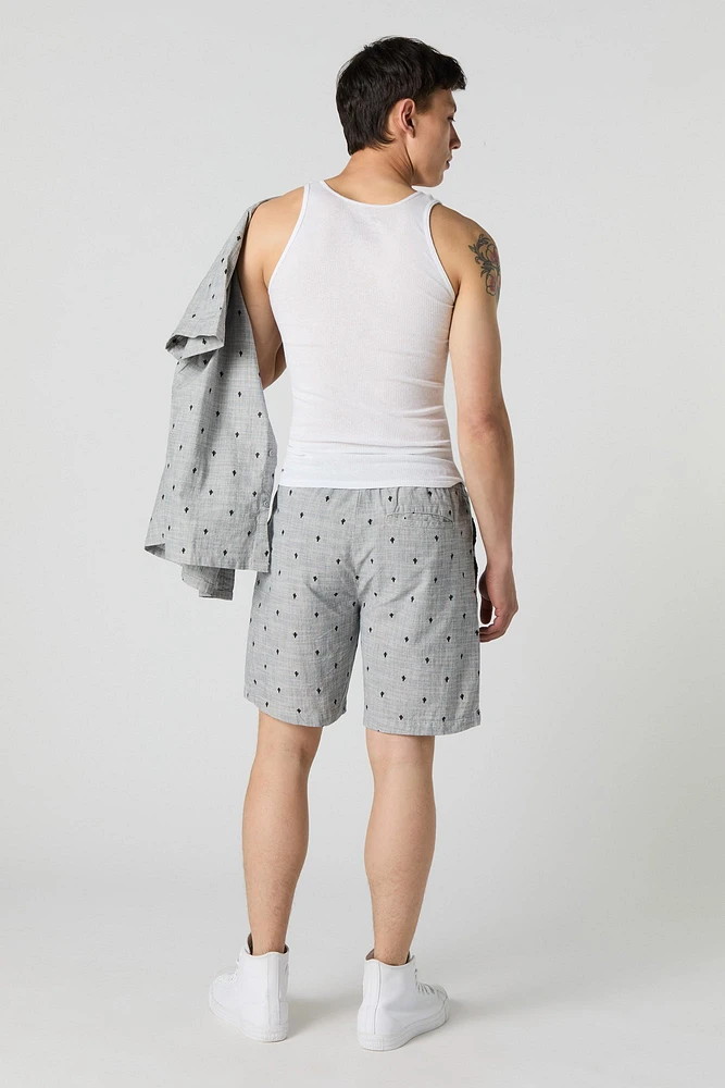 Summer Print Drawstring Short