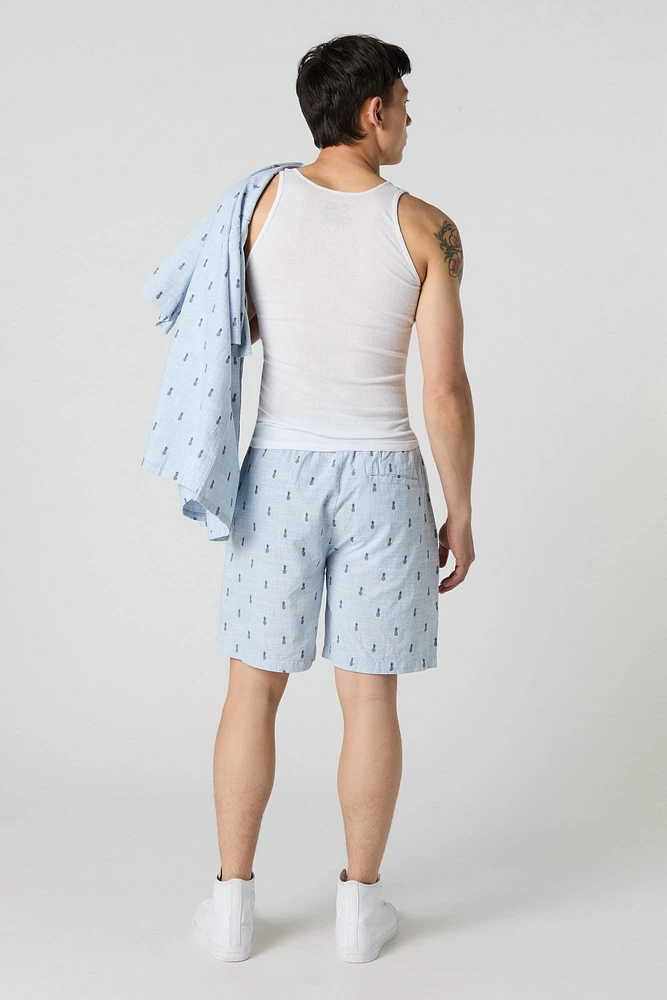 Summer Print Drawstring Short