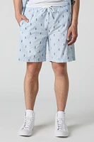 Summer Print Drawstring Short