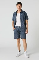 Summer Print Drawstring Short