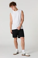 Solid Drawstring Short