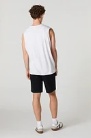 Solid Drawstring Short