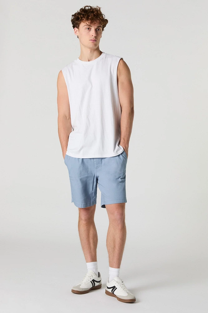 Solid Drawstring Short