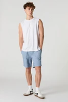 Solid Drawstring Short