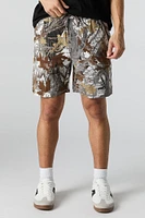 Short mi-long à taille coulissante