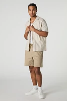 Solid Drawstring Mid Length Short