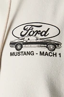 Haut à capuchon en molleton avec imprimé Ford Mustang