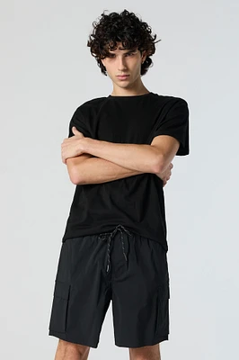 Nylon Drawstring Cargo Short