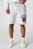 Short en molleton avec motif brodé Chicago chenille