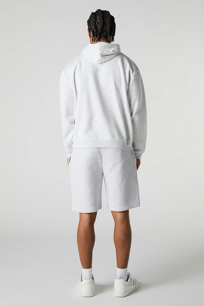 Short en molleton avec motif brodé Chicago chenille