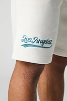 Short en molleton avec motif brodé California LA